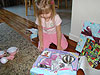 Jordan opening her new bake set