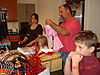 Ken looking at some of Jordan's new clothes