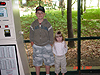 Tyler and Jordan in the lodge