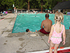 Jordan watching Tyler swim