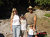 Tanya, Tyler, Ken, and Jordan at the parking lot for Vernal Falls