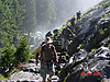 Ken, Jordan, and Ryan heading down the trail