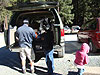 Getting ready to hike