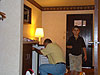Ken and Tyler in our hotel