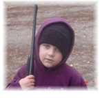 Tyler with his new gun